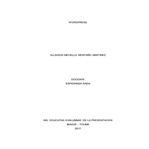 WORDPRESS 