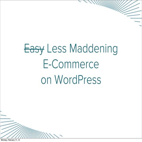 WordPress and E-Commerce
