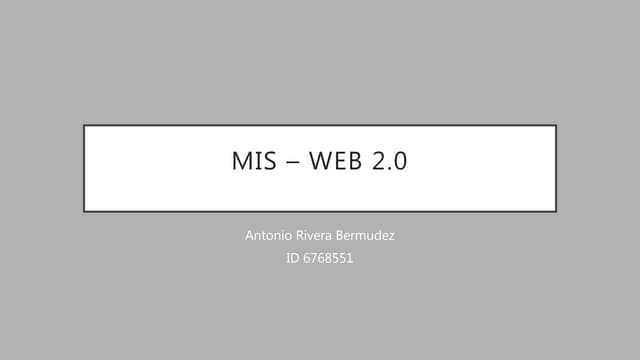 MIS - Web 2.0