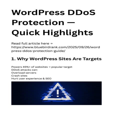 How to Detect, Stop, and Prevent DDoS Attacks on WordPress — Quick 30 ...