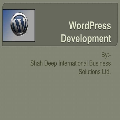 Word press development