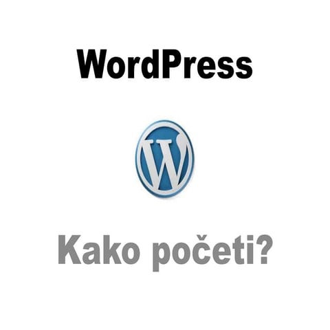 WordPress For Beginners - Serbian Version