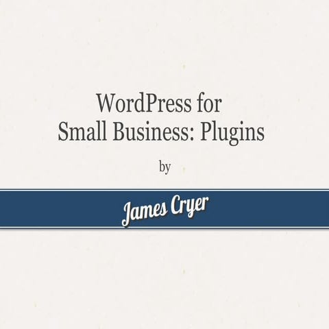 WordPress for Small Business Plugins