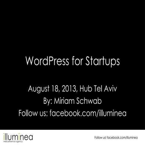 WordPress for Startups