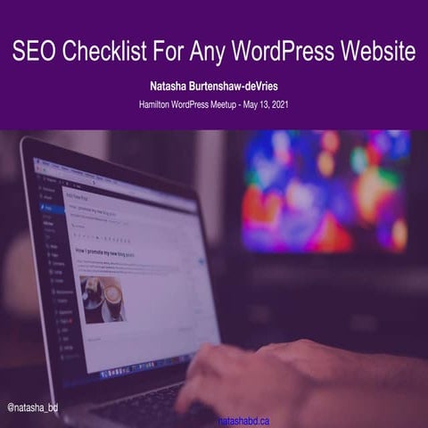 WordPress Hamilton May 2021: SEO Checklist For Any WordPress Website