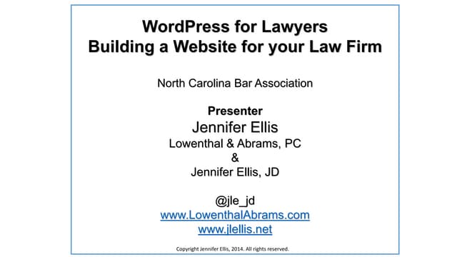 Basics - Setting up a WordPress Site
