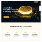 Modern WordPress Crypto Currency Landing Page Design By Elementor Pro ...
