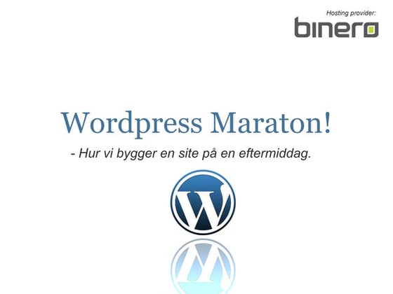 Wordpress och Open Sorce