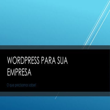 WordPress para sua empresa