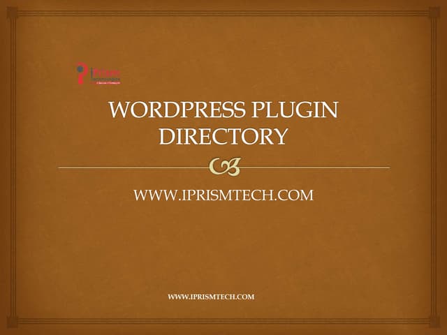 Wordpress plugin directory