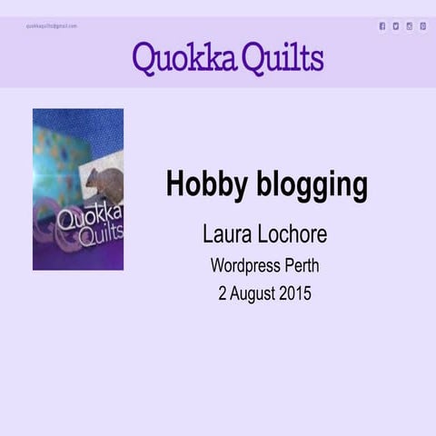 Hobby blogging creatively - WordPress