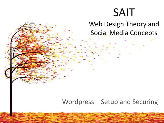 Presentation to SAIT Students - Dec 2013