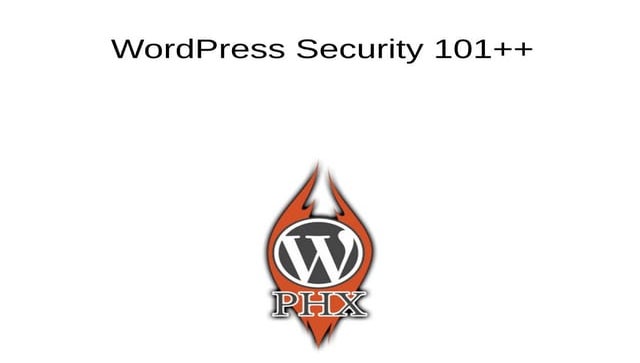 Wordpress Security 101