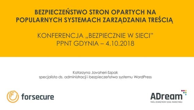 Bezpieczeństwo stron opartych na popularnych CMSach
