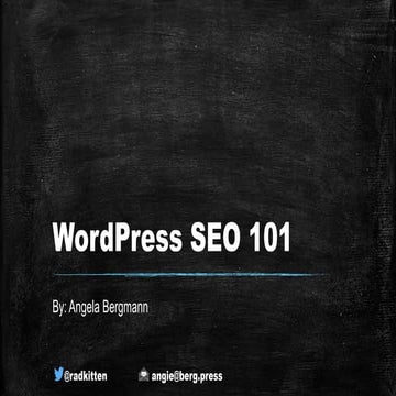 WordPress SEO 101