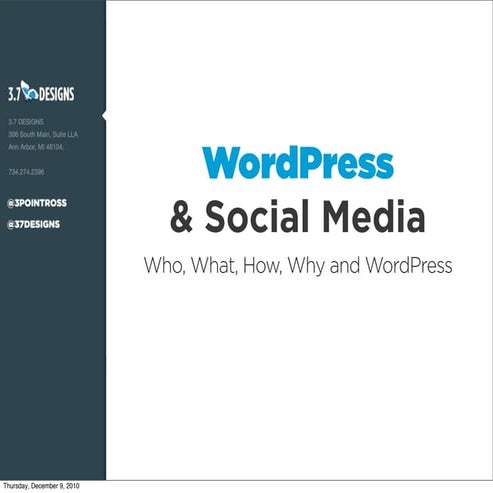 Word press & social media