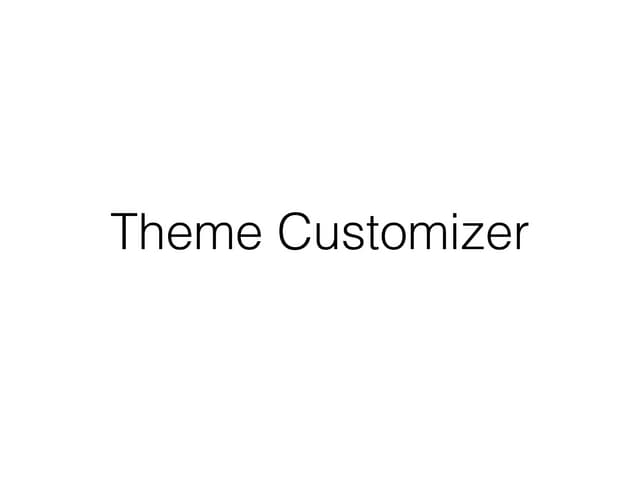Theme Customization