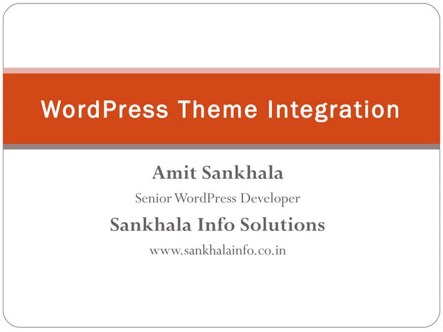 Easy Guide to WordPress Theme Integration