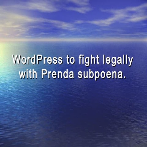 Word press to fight legally