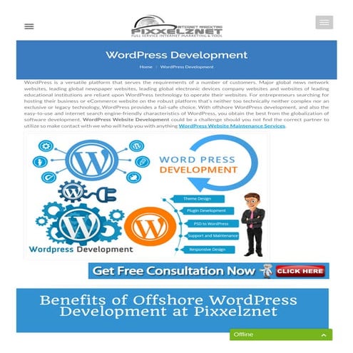 Wordpress website design and development company