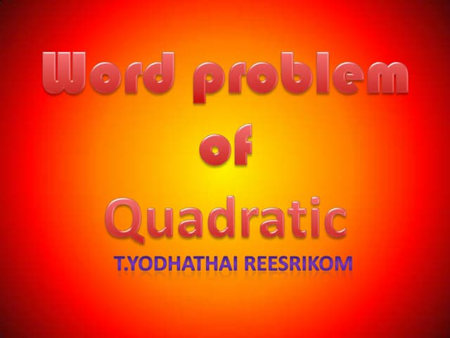 Wordproblem