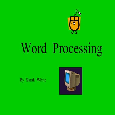 Word Processing Powerpoint | PPT