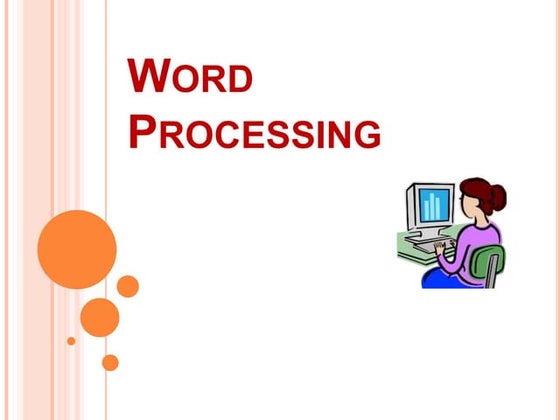 Word processing | PPT