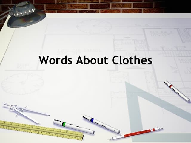 Words About Clothes