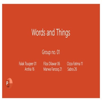 Words and Things.pptx