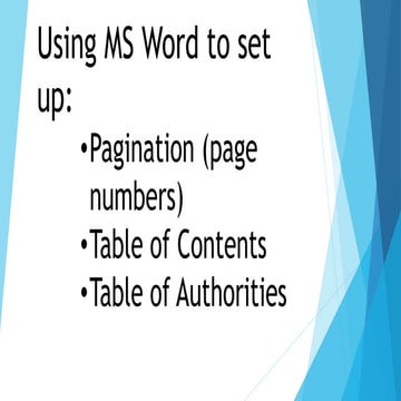 Wordsmith - toc toa-page numbers -- mac edition (1) | PPT