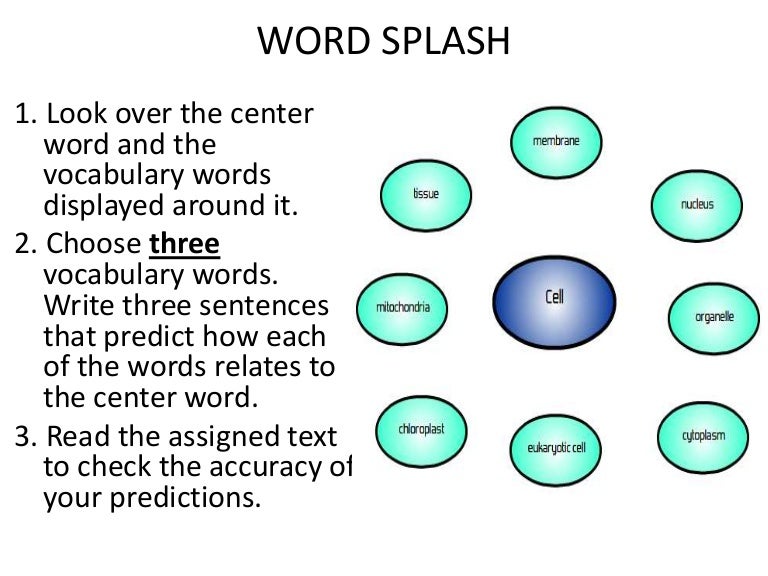 Word splash