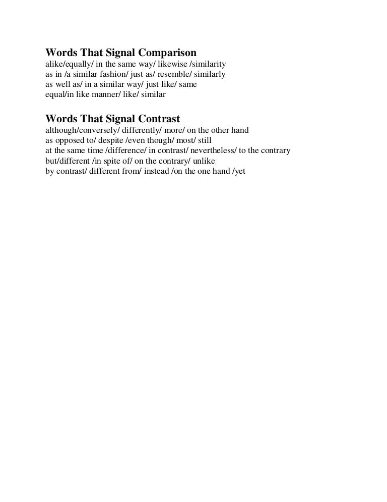 signal words definition signal words definition