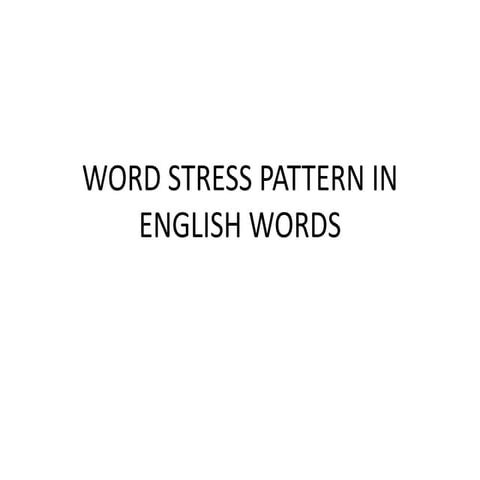 Wordstress rules