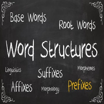 Word structures