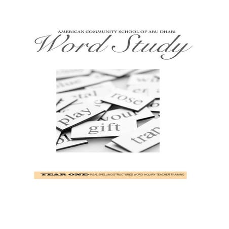 Launching Real Spelling- School Wide, Year 1