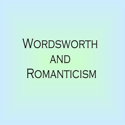 Wordsworth Power Point