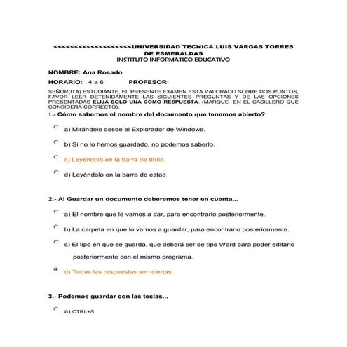 Word tarea en clases