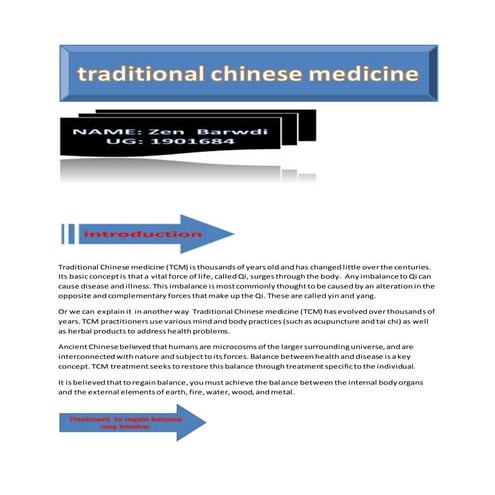 Traditional chinese medicine ( word ) | PDF