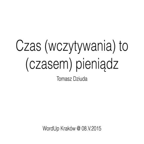 WordUp Kraków - maj 2015