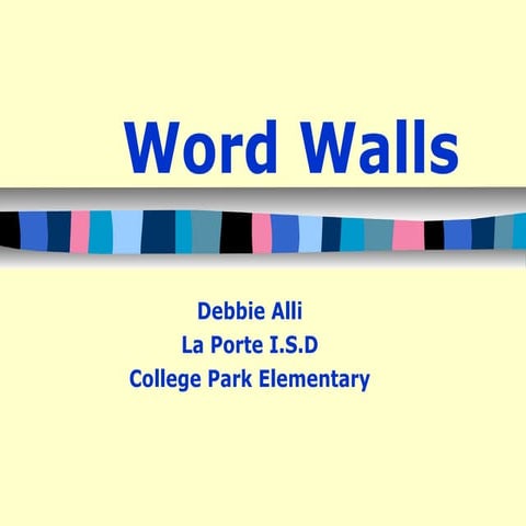 Word walls