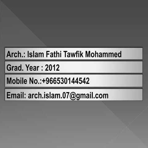 Islam Fathi presentations