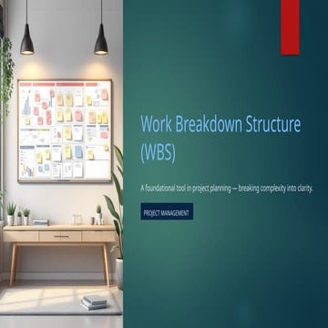 Work Breakdown Structure in Construction Management | PDF