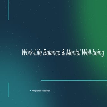 Work-Life Balance, Why This Matters.pptx