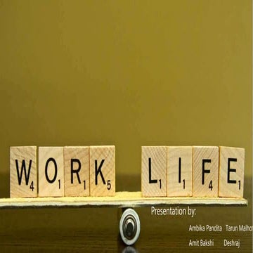 Work life balance