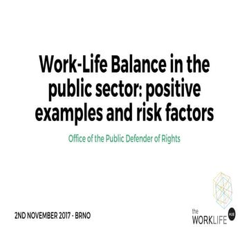 Work life balance in the public sector - positive examples and risk ...