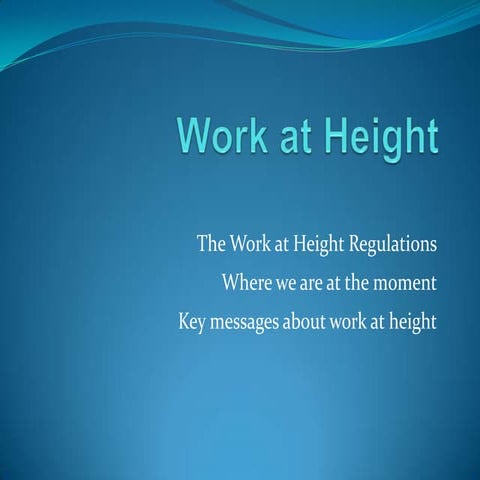 Work At Height
