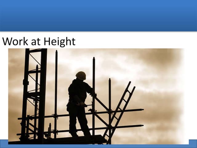 Work at height safety