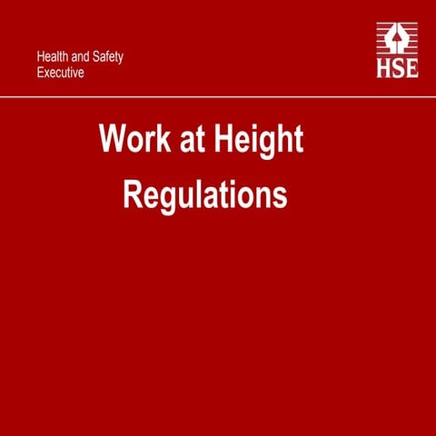 Work At Height Regulations