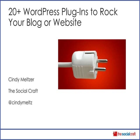 20+ WordPress Plugins for Your Blog or Website