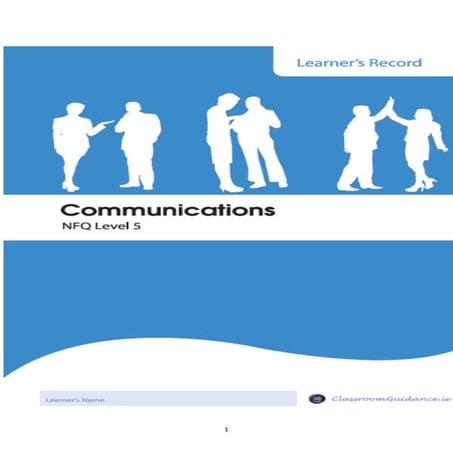 Communications Level 5 Learner's Record
